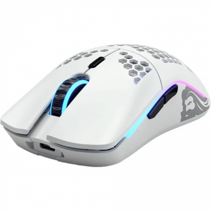 Mouse Optic Glorious PC Gaming Race Glorious Model O Wireless, White Black