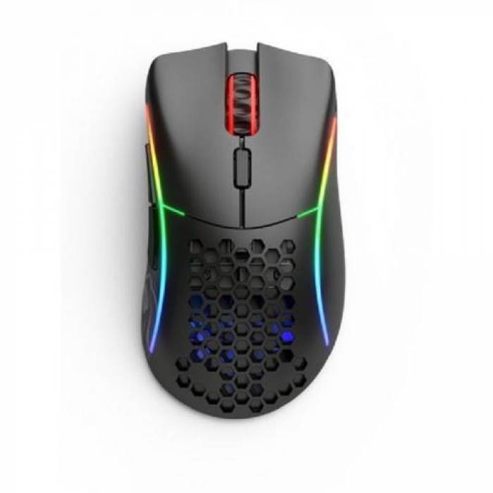 Mouse Optic Glorious PC Gaming Race Model D, RGB LED, USB Wireless, Black