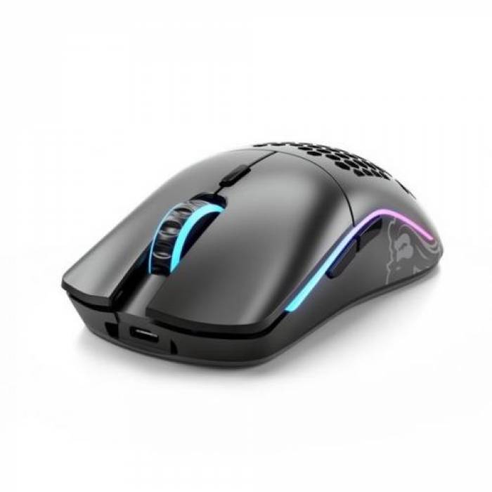 Mouse Optic Glorious PC Gaming Race Model O, USB Wireless, Black