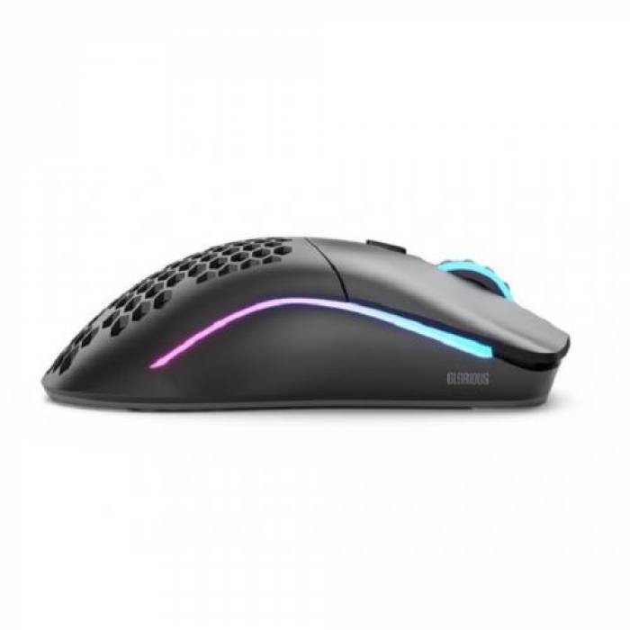 Mouse Optic Glorious PC Gaming Race Model O, USB Wireless, Black