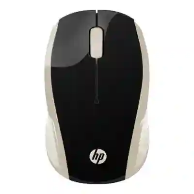 Mouse Optic HP 200, USB Wireless, Black-Gold