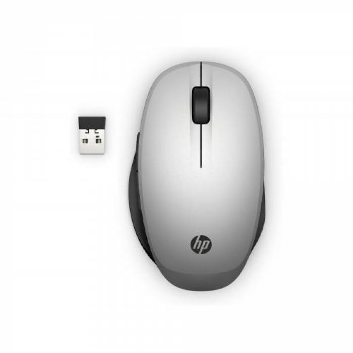 Mouse Optic HP 300 Dual Mode, Wireless, Silver