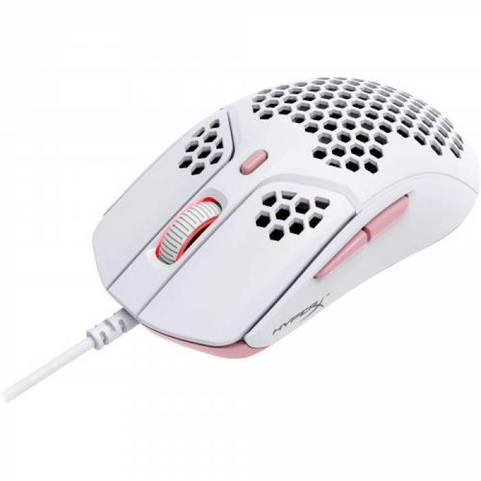 Mouse Optic HP HyperX Pulsefire Haste, USB, White-Pink