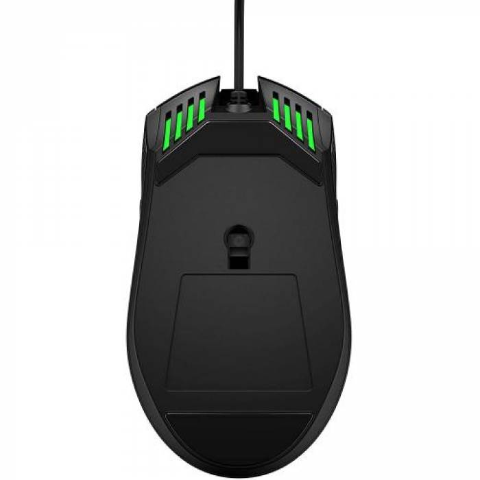 Mouse optic HP Pavilion 300, USB, Black-Green