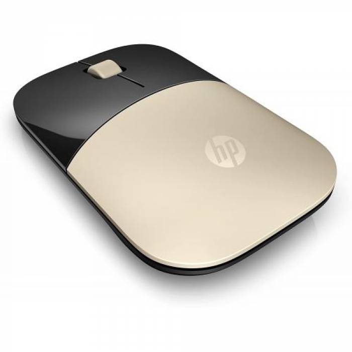 Mouse optic HP Z3700 Wireless, Gold-Black