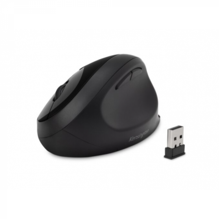 Mouse Optic Kensington Pro Fit Ergo, USB Wireless, Black
