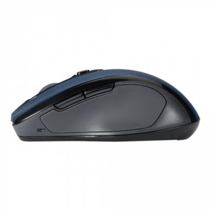 Mouse Optic Kensington Pro Fit Mid Size, USB Wireless, Black-Blue