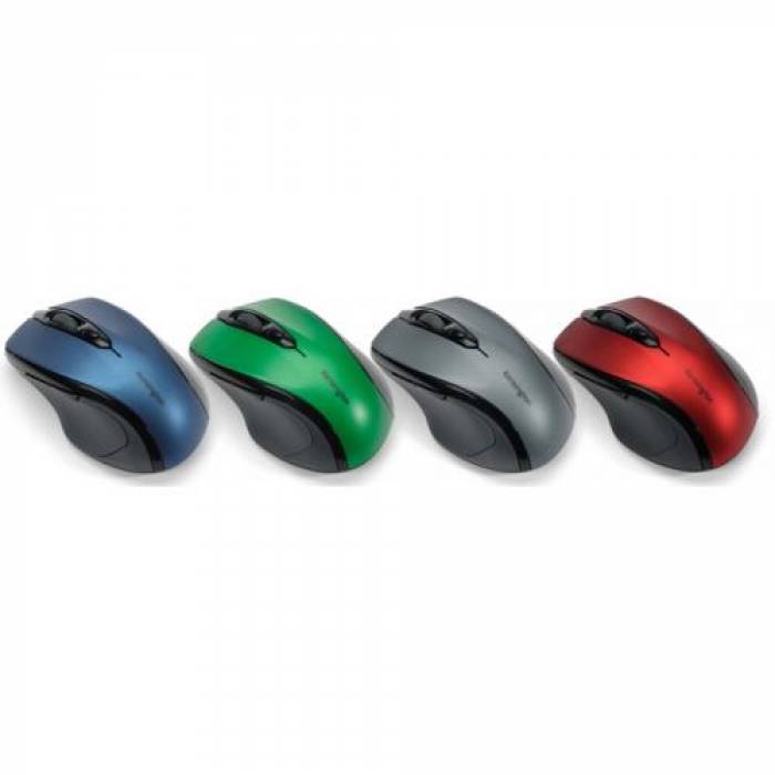Mouse Optic Kensington Pro Fit Mid Size, USB Wireless, Black-Grey