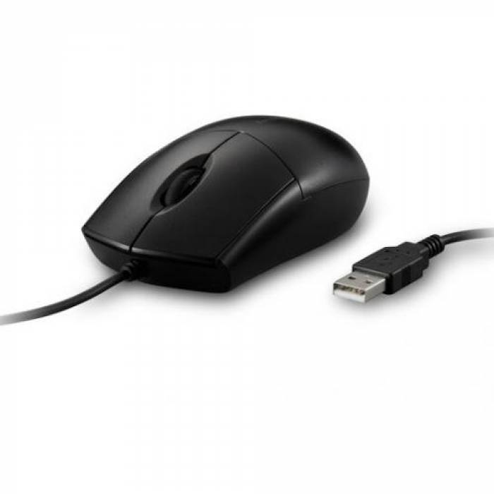 Mouse Optic Kensington ProFit Washable, USB, Black