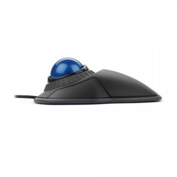 Mouse optic Kensington Trackball cu Scroll Ring, USB, Black