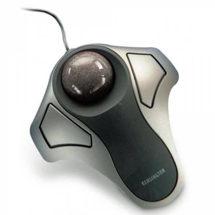 Mouse Optic Kensington Trackball Orbit, USB + PS/2, Black-Silver