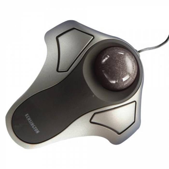 Mouse Optic Kensington Trackball Orbit, USB + PS/2, Black-Silver