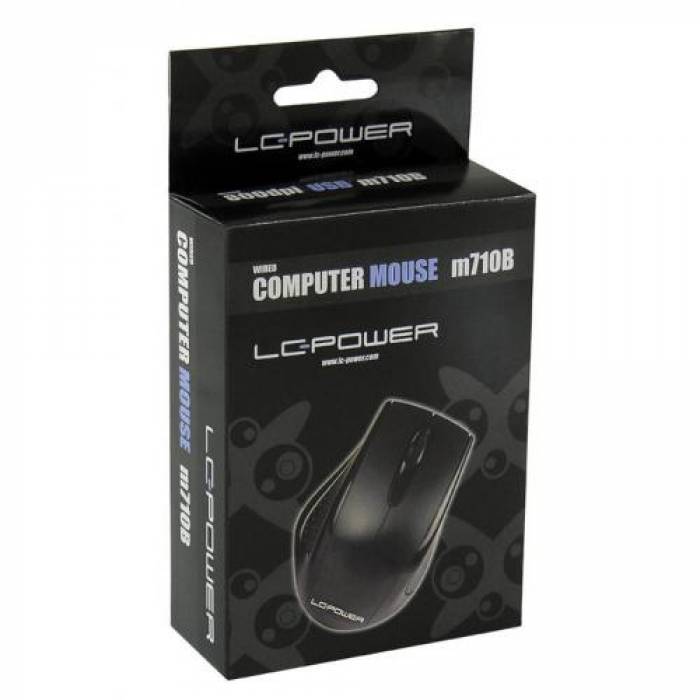 Mouse Optic LC Power M710B, USB, Black