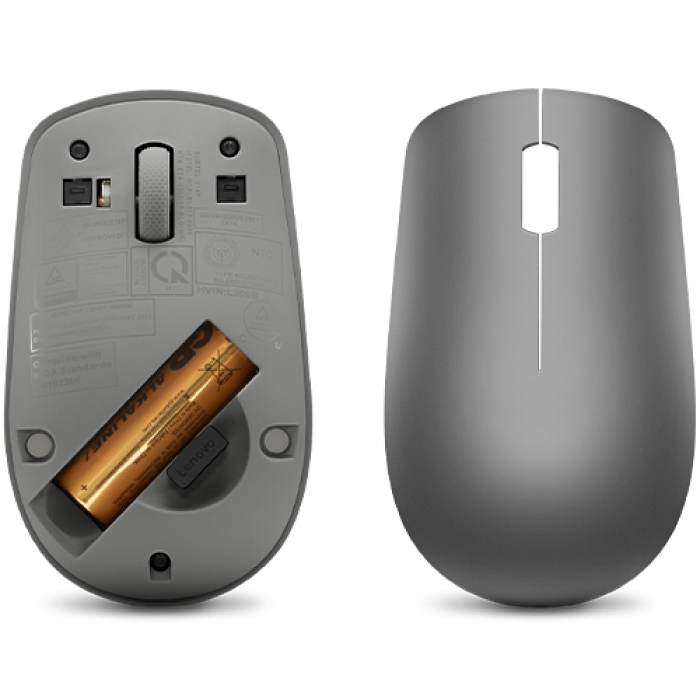 Mouse Optic Lenovo 530, USB Wireless, Graphite