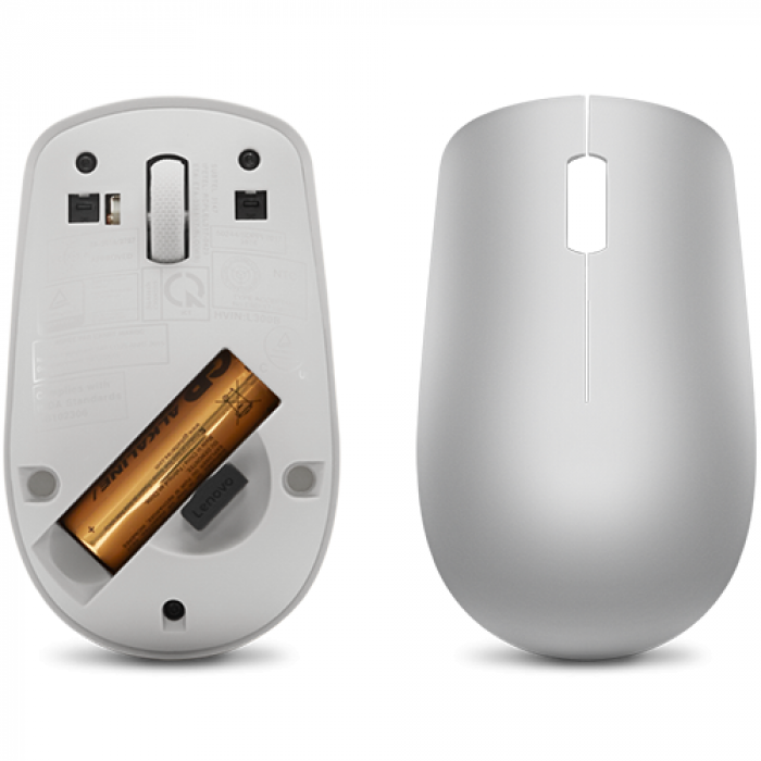 Mouse Optic Lenovo 530, USB Wireless, Grey