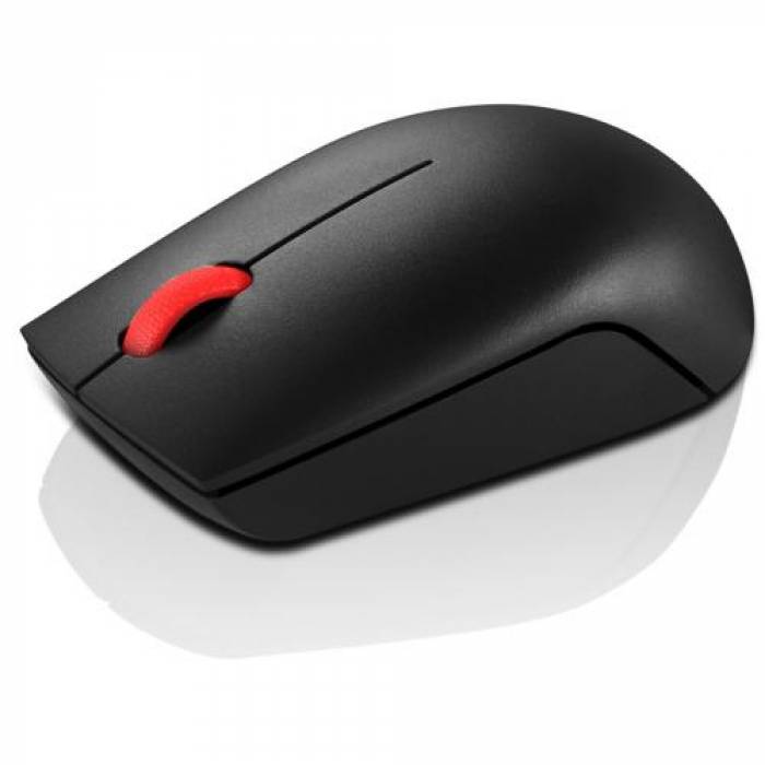 Mouse Optic Lenovo Essential, USB Wireless, Black