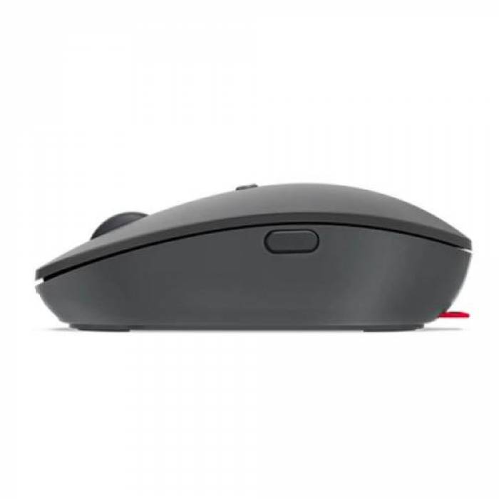 Mouse Optic Lenovo Go Multi-Device, USB-C Wireless/Bluetooth, Storm Grey