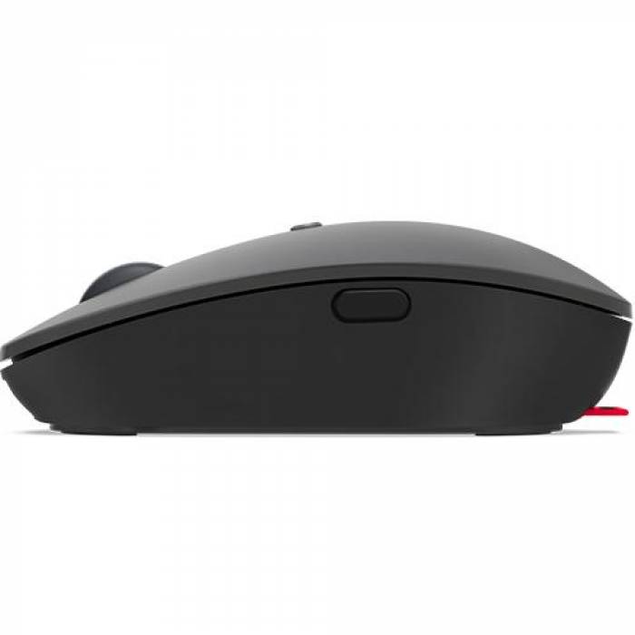 Mouse Optic Lenovo Go Multi-Device, USB-C Wireless/Bluetooth, Thunder Black