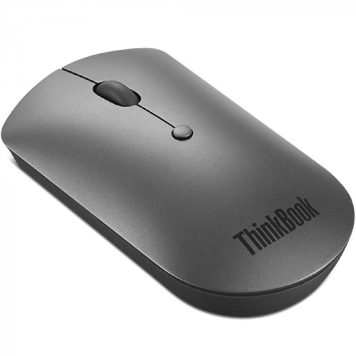 Mouse Optic Lenovo ThinkBook Silent Mouse, Bluetooth, Grey