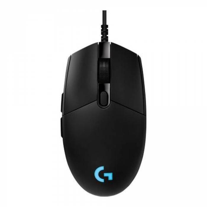 Mouse Optic Logitech G Pro Hero, RGB LED, USB, Black