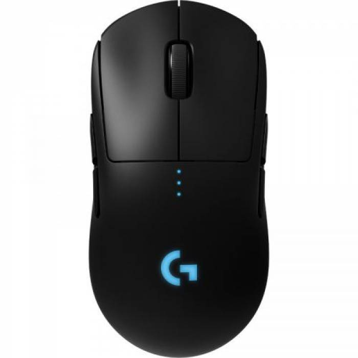 Mouse Optic Logitech G Pro LightSpeed, RGB LED, USB Wireless, Black