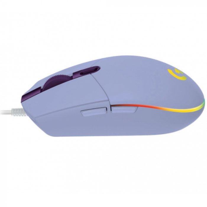 Mouse Optic Logitech G102 Lightsync, USB, Lilac