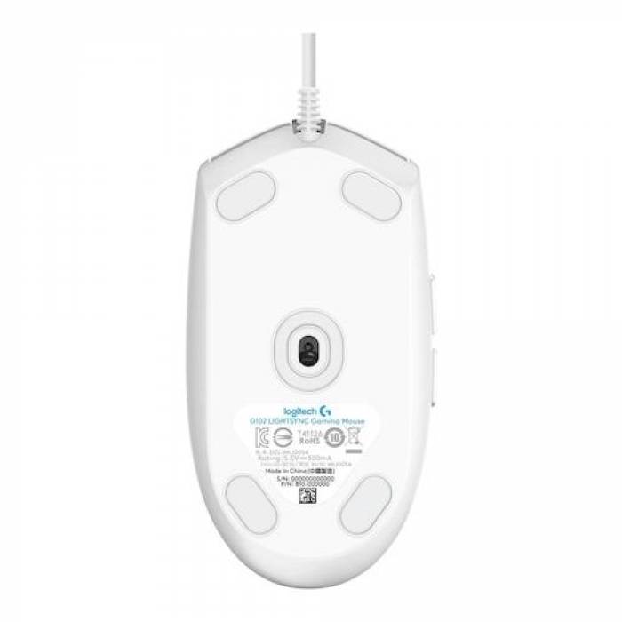 Mouse Optic Logitech G102, USB, White