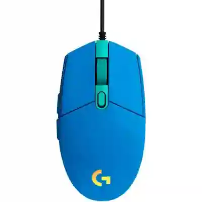 Mouse Optic Logitech G203, USB, Blue