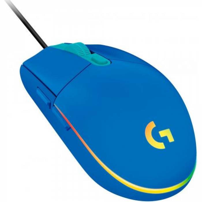 Mouse Optic Logitech G203, USB, Blue