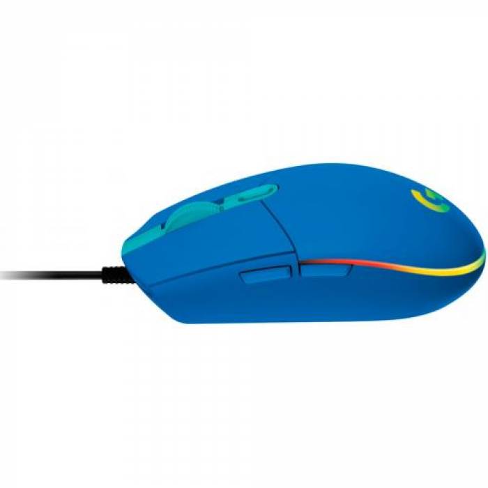 Mouse Optic Logitech G203, USB, Blue