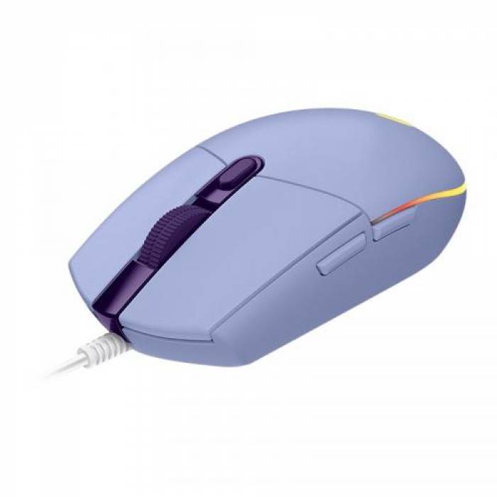 Mouse Optic Logitech G203, USB, Lilac