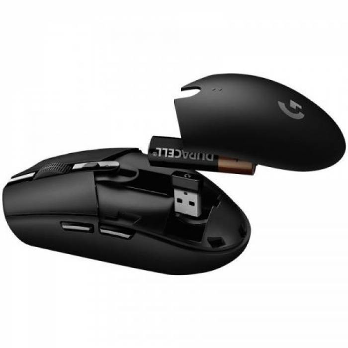 Mouse Optic Logitech G305 Lightspeed, USB Wireless, Black 