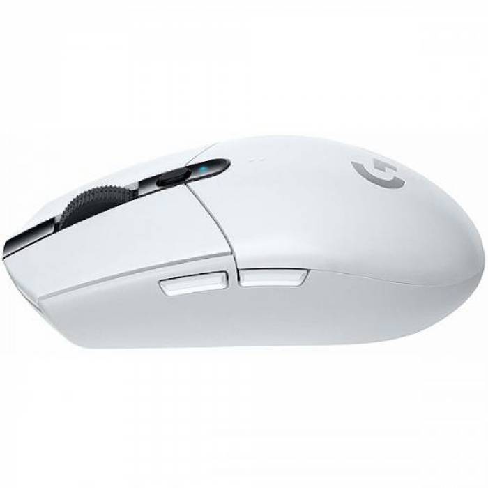 Mouse Optic Logitech G305 LIGHTSPEED, USB Wireless, White