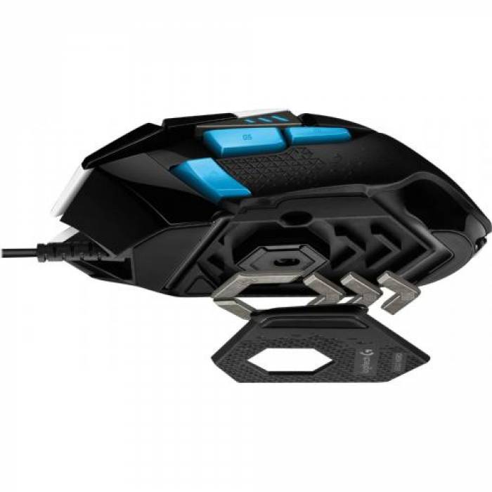 Mouse Optic Logitech G502 Hero LoL KDA Edition, USB, White-Black