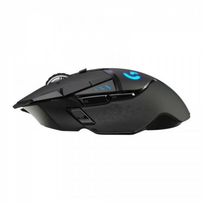 Mouse Optic Logitech G502 Lightspeed, RGB LED, USB Wireless, Black