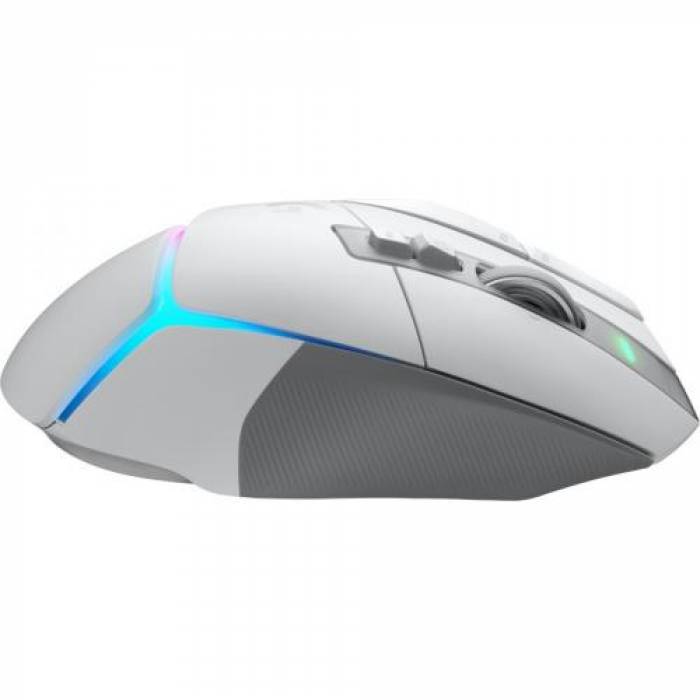 Mouse Optic Logitech G502 X Plus, USB Wireless, White