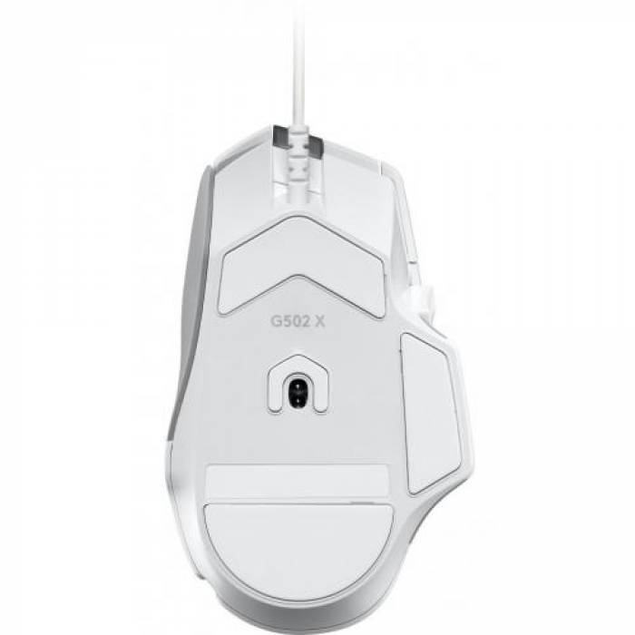 Mouse Optic Logitech G502 X, USB, White