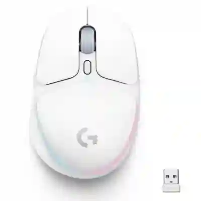 Mouse Optic Logitech G705, USB Wireless, White