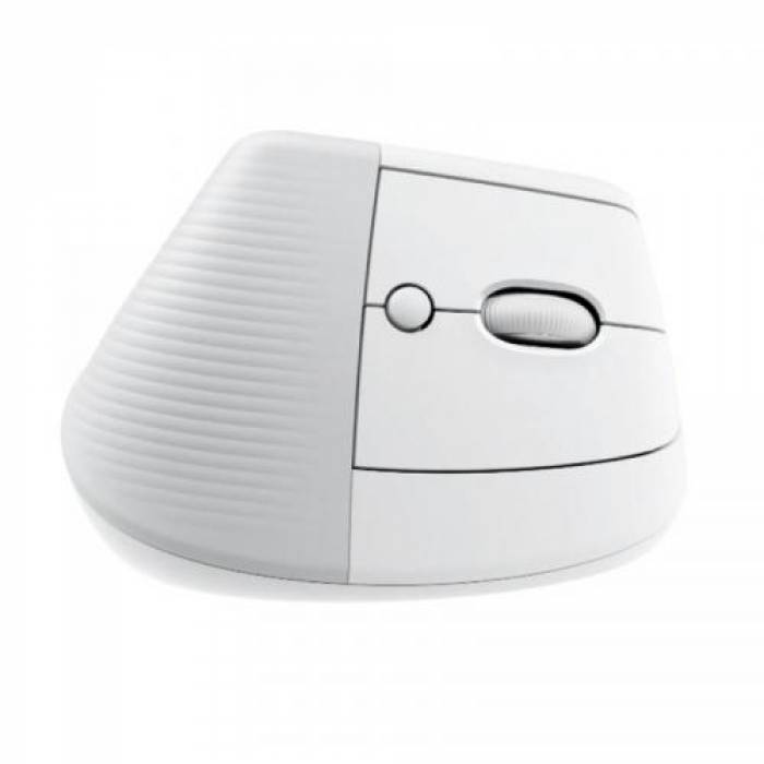 Mouse Optic Logitech Lift Vertical Ergonomic, USB Wireless, White