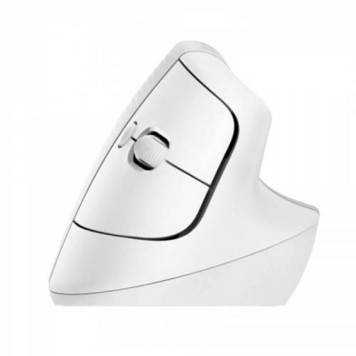 Mouse Optic Logitech Lift Vertical Ergonomic, USB Wireless, White