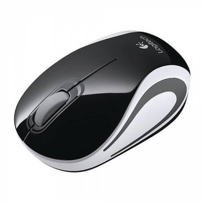 Mouse Optic Logitech M187, USB Wireless, Black-Grey