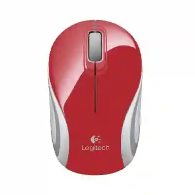 Mouse Optic Logitech M187, USB Wireless, Red