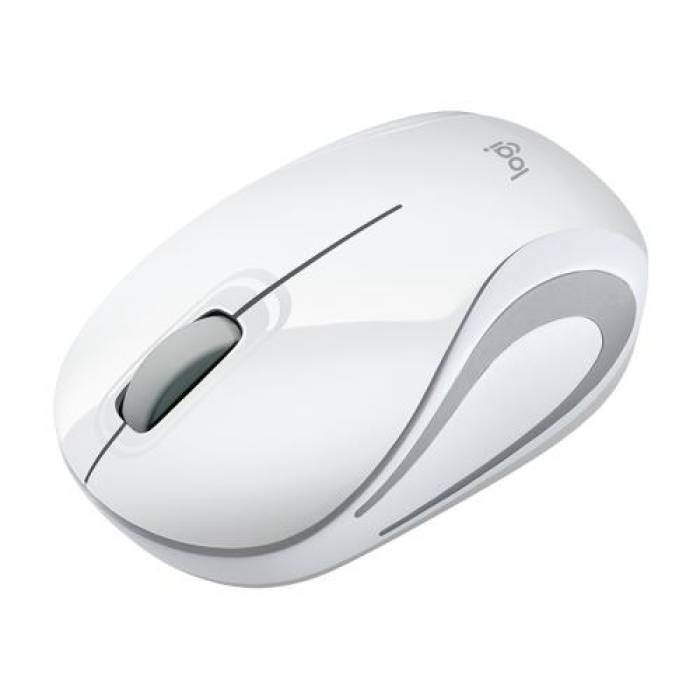 Mouse Optic Logitech M187, USB Wireless, White