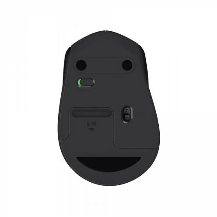 Mouse Optic Logitech M330 Silent Plus, USB Wireless, Black