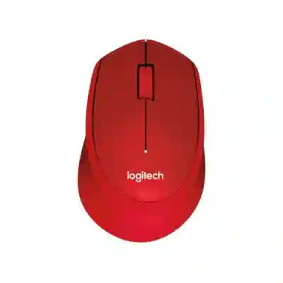 Mouse Optic Logitech M330 Silent Plus, USB Wireless, Red