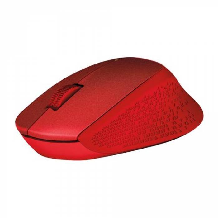 Mouse Optic Logitech M330 Silent Plus, USB Wireless, Red