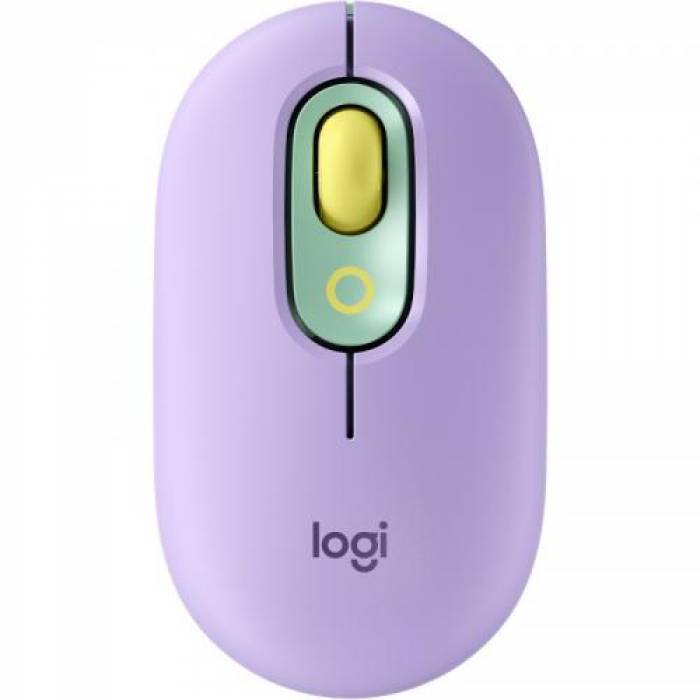 Mouse optic Logitech POP Emoji, USB Wireless/Bluetooth, Daydream Mint