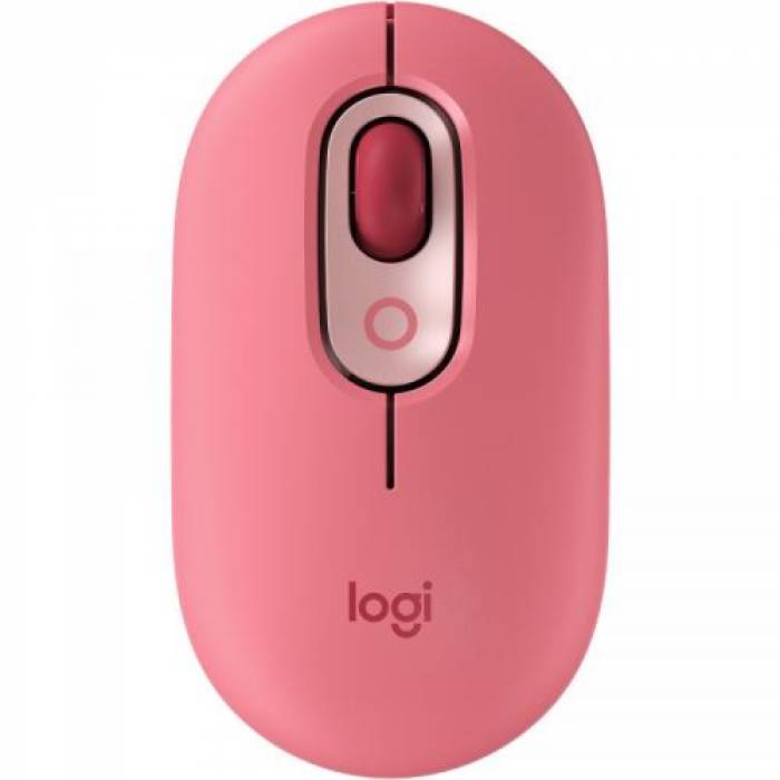 Mouse optic Logitech POP Emoji, USB Wireless/Bluetooth, Heartbreaker Rose