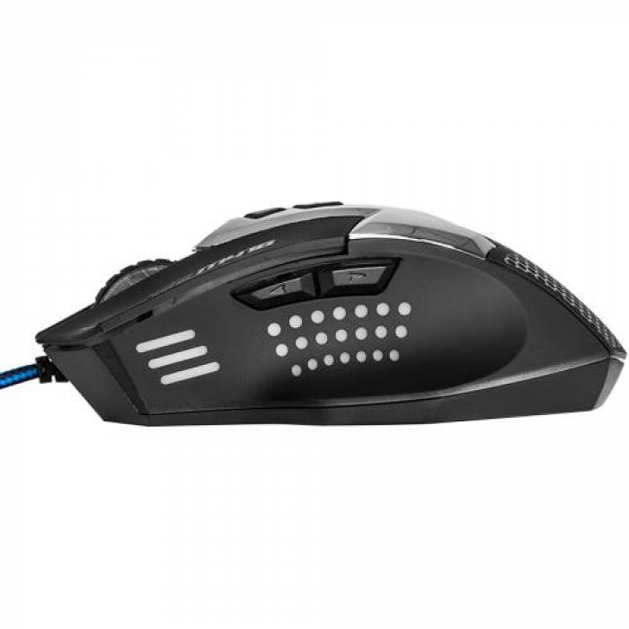 Mouse Optic Marvo M418, RGB LED, USB, Black