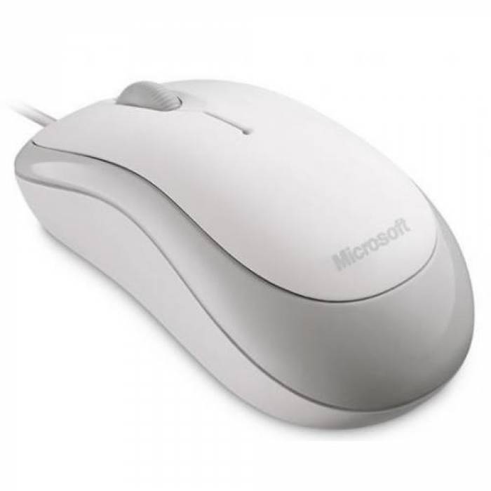 Mouse Optic Microsoft Basic, USB, White